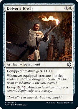 Delvers Torch (AFR) #10 Common (Lightly Played) Adventures in the Forgotten Realms Magic: The Gathering: 2021