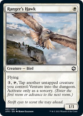 Rangers Hawk (AFR) #37 Common (Lightly Played) Adventures in the Forgotten Realms Magic: 2021
