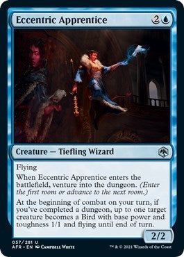 Eccentric Apprentice (AFR) #57 Uncommon (Moderately Played) Adventures in the Forgotten Realms Magic: The Gathering: 2021