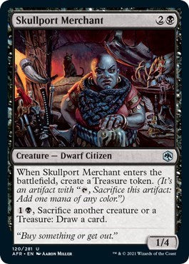 Skullport Merchant (AFR) #120 Uncommon (Lightly Played) Adventures in the Forgotten Realms Magic: The Gathering: 2021