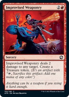 2021 Magic: Adventures in the Forgotten Realms (AFR) - Improvised Weaponry (#150, Common)