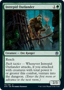 Intrepid Outlander (AFR) #191 Uncommon Adventures in the Forgotten Realms Magic: The Gathering: 2021
