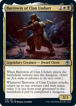 2021 Magic: Adventures in the Forgotten Realms (AFR) - Barrowin of Clan Undurr (#218, Uncommon)