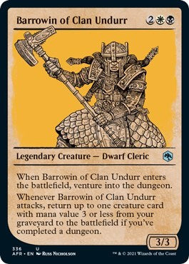 Barrowin of Clan Undurr Showcase (AFR) #336 Uncommon (Moderately Played) Adventures in the Forgotten Realms Magic: The Gathering: 2021