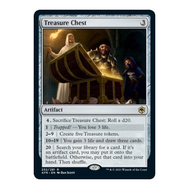 Treasure Chest (AFR) #252 Rare (Lightly Played) Adventures in the Forgotten Realms Magic: The Gathering: 2021