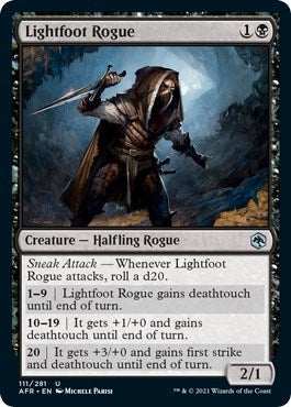 Lightfoot Rogue (AFR) #111 Uncommon (Lightly Played) Adventures in the Forgotten Realms Magic: The Gathering: 2021