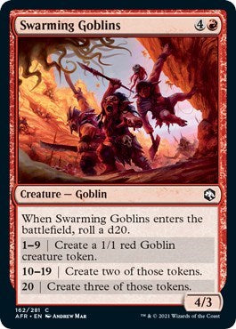 2021 Magic: Adventures in the Forgotten Realms (AFR) - Swarming Goblins (#162, Common)