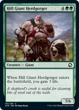 Hill Giant Herdgorger (AFR) #187 Common Adventures in the Forgotten Realms Magic: The Gathering: 2021