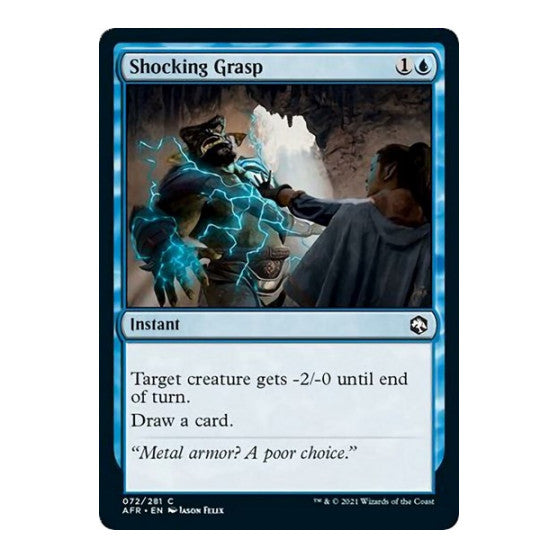 Shocking Grasp (AFR) #72 Common (Lightly Played) Adventures in the Forgotten Realms Magic: The Gathering: 2021