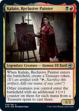 Kalain Reclusive Painter (AFR) #225 Uncommon (Lightly Played) Adventures in the Forgotten Realms Magic: The Gathering: 2021