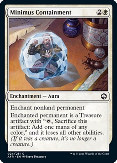 Minimus Containment (AFR) #24 Common (Lightly Played) Adventures in the Forgotten Realms Magic: The Gathering: 2021
