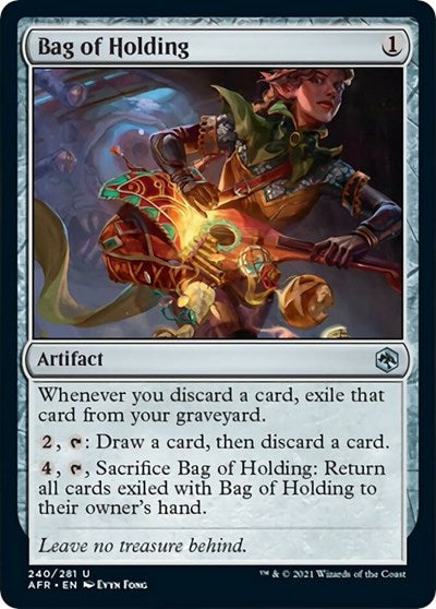 Bag of Holding (AFR) #240 Uncommon Adventures in the Forgotten Realms Magic: The Gathering: 2021
