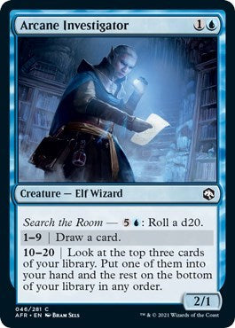 Arcane Investigator (AFR) #46 Common (Lightly Played) Adventures in the Forgotten Realms Magic: 2021