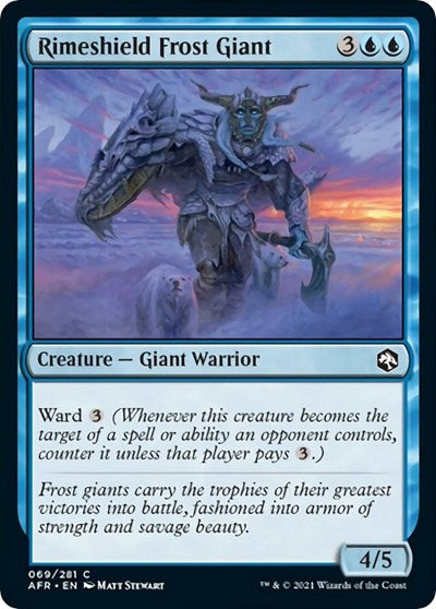 Rimeshield Frost Giant (AFR) #69 Common Adventures in the Forgotten Realms Magic: The Gathering: 2021