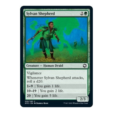 Sylvan Shepherd (AFR) #206 Common (Lightly Played) Adventures in the Forgotten Realms Magic: The Gathering: 2021