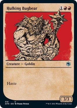 Hulking Bugbear Showcase (AFR) #319 Uncommon (Lightly Played) Adventures in the Forgotten Realms Magic: The Gathering: 2021