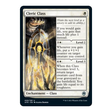 Cleric Class (AFR) #6 Uncommon (Foil Lightly Played) Adventures in the Forgotten Realms Magic: The Gathering: 2021