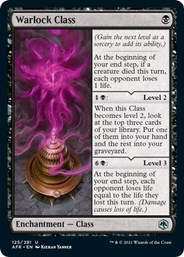 Warlock Class (AFR) #125 Uncommon (Lightly Played) Adventures in the Forgotten Realms Magic: The Gathering: 2021
