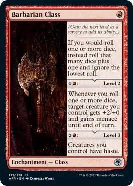 Barbarian Class (AFR) #131 Uncommon (Lightly Played) Adventures in the Forgotten Realms Magic: The Gathering: 2021