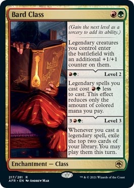 Bard Class (AFR) #217 Rare (Lightly Played) Adventures in the Forgotten Realms Magic: The Gathering: 2021