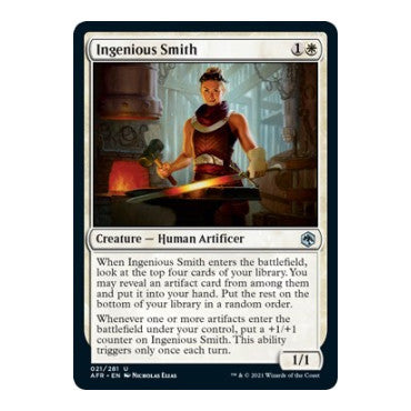 Ingenious Smith (AFR) #21 Uncommon (Lightly Played) Adventures in the Forgotten Realms Magic: The Gathering: 2021