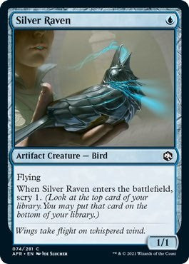 Silver Raven (AFR) #74 Common Adventures in the Forgotten Realms Magic: The Gathering: 2021
