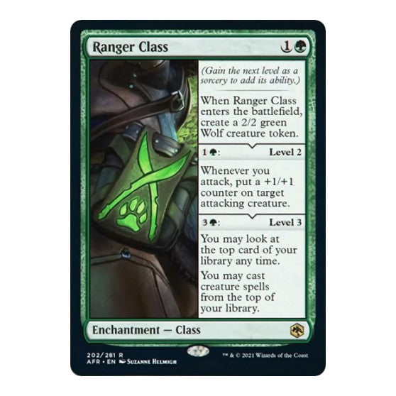 Ranger Class (AFR) #202 Rare (Lightly Played) Adventures in the Forgotten Realms Magic: The Gathering: 2021