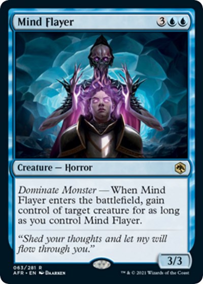 Mind Flayer (AFR) #63 Rare (Lightly Played) Adventures in the Forgotten Realms Magic: The Gathering: 2021