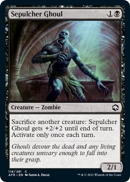 Sepulcher Ghoul (AFR) #118 Common (Lightly Played) Adventures in the Forgotten Realms Magic: The Gathering: 2021