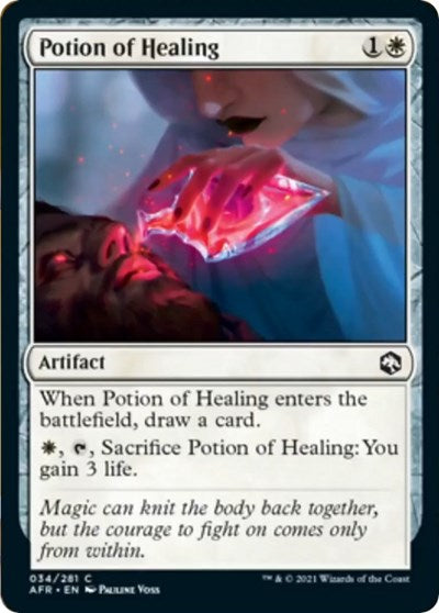 Potion of Healing (AFR) #34 Common (Lightly Played) Adventures in the Forgotten Realms Magic: The Gathering: 2021