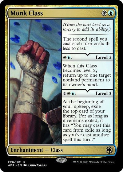 Monk Class (AFR) #228 Rare Adventures in the Forgotten Realms Magic: The Gathering: 2021