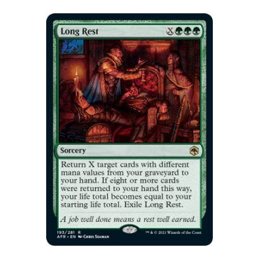 Long Rest (AFR) #193 Rare (Lightly Played) Adventures in the Forgotten Realms Magic: The Gathering: 2021