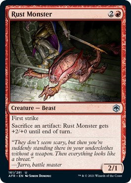 Rust Monster (AFR) #161 Uncommon (Lightly Played) Adventures in the Forgotten Realms Magic: The Gathering: 2021