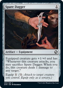 Spare Dagger (AFR) #250 Common Adventures in the Forgotten Realms Magic: 2021