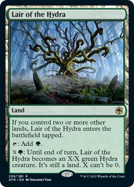 Lair of the Hydra (AFR) #259 Rare (Lightly Played) Adventures in the Forgotten Realms Magic: The Gathering: 2021
