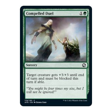 Compelled Duel (AFR) #178 Common (Lightly Played) Adventures in the Forgotten Realms Magic: The Gathering: 2021
