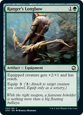 Rangers Longbow (AFR) #203 Common Adventures in the Forgotten Realms Magic: The Gathering: 2021