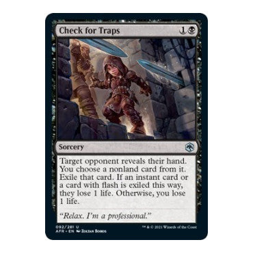 Check for Traps (AFR) #92 Uncommon Adventures in the Forgotten Realms Magic: The Gathering: 2021