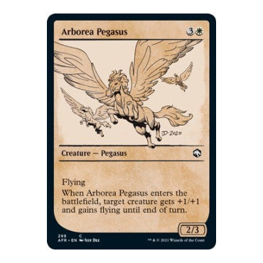 Arborea Pegasus Showcase (AFR) #299 Common Adventures in the Forgotten Realms Magic: The Gathering: 2021