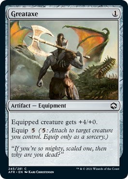 Greataxe (AFR) #245 Common (Lightly Played) Adventures in the Forgotten Realms Magic: The Gathering: 2021