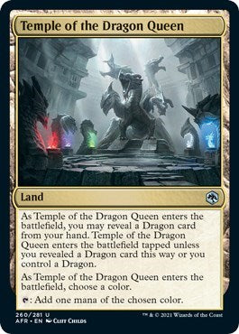 Temple of the Dragon Queen (AFR) #260 Uncommon (Lightly Played) Adventures in the Forgotten Realms Magic: The Gathering: 2021