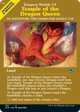 Temple of the Dragon Queen (Dungeon Module) (AFR) #357 Uncommon (Lightly Played) Adventures in the Forgotten Realms Magic: The Gathering: 2021