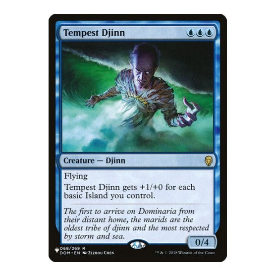 Tempest Djinn (LIST) #068/269 Rare (Lightly Played) The List Reprints Magic: The Gathering: 2026