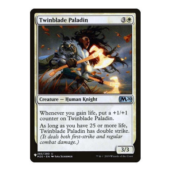 Twinblade Paladin (LIST) #285/280 Uncommon (Lightly Played) The List Reprints Magic: The Gathering: 2026