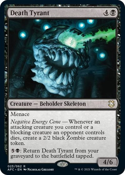 Death Tyrant (AFC) #23 Rare Commander: Adventures in the Forgotten Realms Magic: The Gathering: 2021