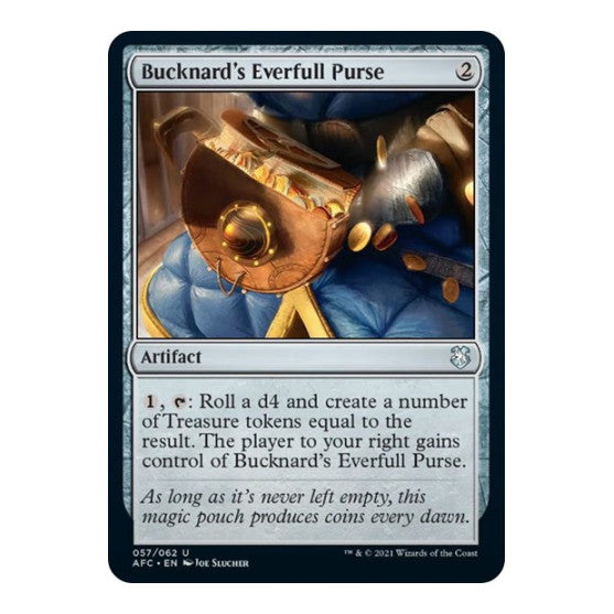 Bucknards Everfull Purse (AFC) #57 Uncommon (Lightly Played) Commander: Adventures in the Forgotten Realms Magic: The Gathering: 2021