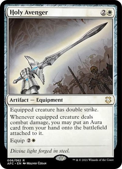 Holy Avenger (AFC) #6 Rare (Lightly Played) Commander: Adventures in the Forgotten Realms Magic: The Gathering: 2021