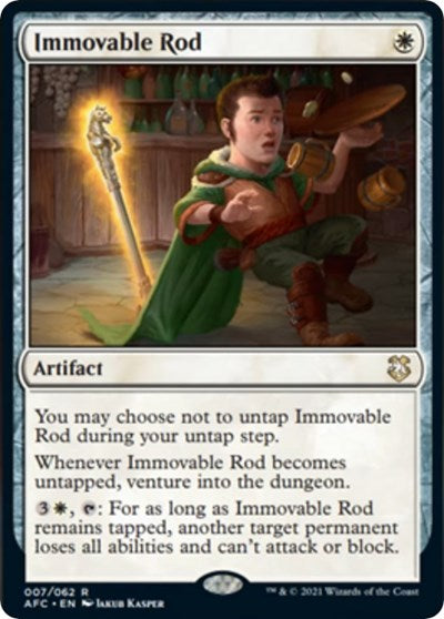 Immovable Rod (AFC) #7 Rare (Near Mint) Commander: Adventures in the Forgotten Realms Magic: The Gathering: 2021