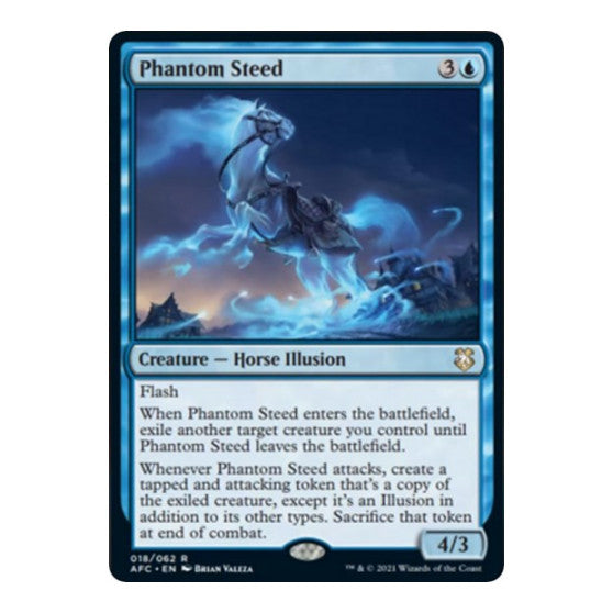 Phantom Steed (AFC) #18 Rare (Near Mint) Commander: Adventures in the Forgotten Realms Magic: The Gathering: 2021
