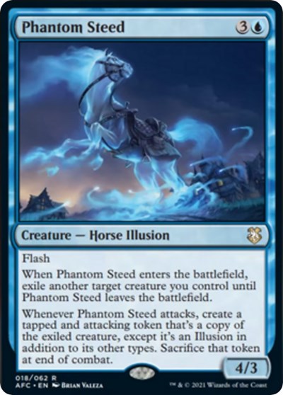 Phantom Steed (AFC) #18 Rare (Near Mint) Commander: Adventures in the Forgotten Realms Magic: The Gathering: 2021